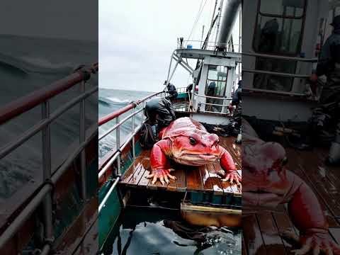 GIANT sea creature captured by fishermen🌊🐸