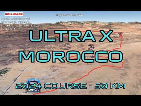 Ultra X Morocco 2024: fly over the 50 km course! Video of the race path.