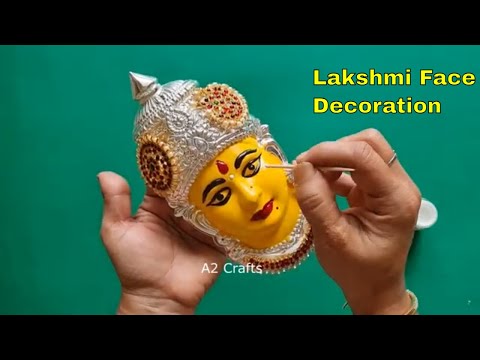 Lakshmi face Decoration || Silver Face Decoration for Pooja