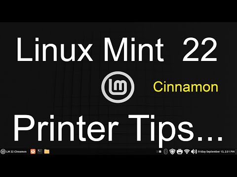 Linux Mint 22 - Cinnamon - Printer Tips.