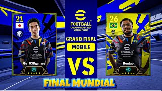 FINAL DO MUNDIAL DE EFOOTBOLL 24 MOBILE | eFootball™ Championship 2024 | WORLD FINALS