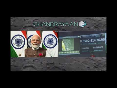 Chandraya-3 Landing over on the Moon.