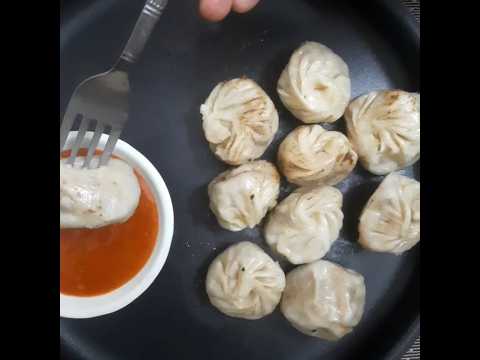 Spicy Veg Momos #shorts #youtubeshorts #short #cooking #momoschutney