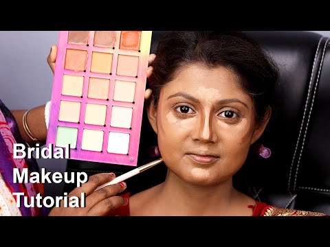 Best Bridal Makeup For Beginners/ Step By Step Bridal Makeup Tutorial / Professional Bridal Makeup