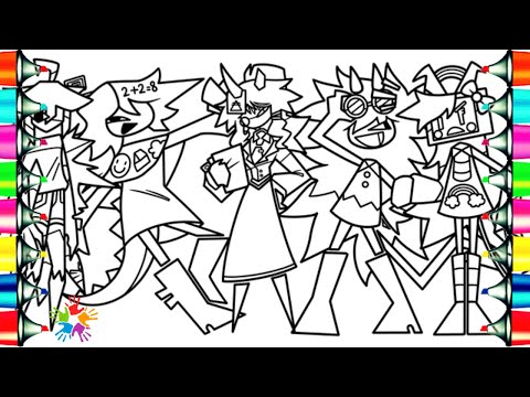 FUNDAMENTAL PAPER EDUCATION Coloring Pages / Miss GRACE ▪ EDWARD ▪ FEN ▪ ZIP ▪ RUBY / NCS Music