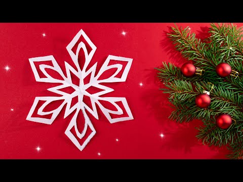 How to Cut a Beautiful Christmas or New Year Snowflake in 5 Minutes | Easy Paper Craft Tutorial