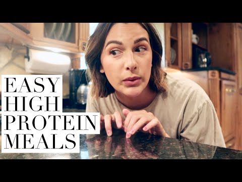 EASY HIGH PROTEIN MEALS! WHAT I EAT IN A DAY HIGH PROTEIN TO BE HEALTHY AND LOSE WEIGHT!