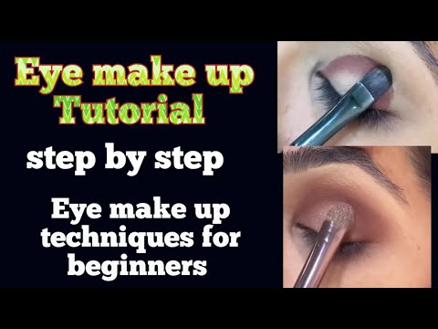 Eye make up techniques for beginners/step by step tutorial in Malayalam /#renuhoneyrose/#eyemakeup