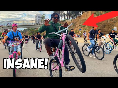 LOS ANGELES BIGGEST RIDEOUT! (GTA V IRL)