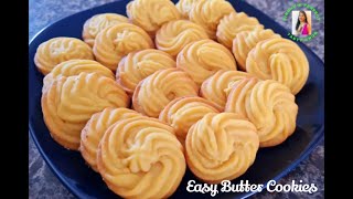 Easy To Make Butter Cookies | Eggless butter biscuits | बटर कुकीज रेसिपी | Homemade Bakery Style