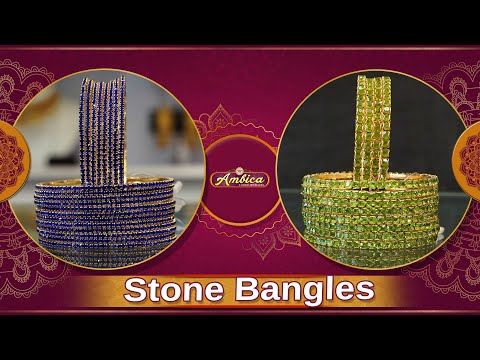 🎀One dozen Stone Bangles Collection | 1Gram Gold Jewellery | Ambica Fashion Jewellery✨