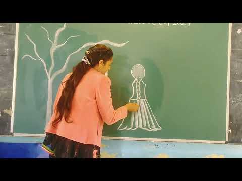 easydrawing on women's power#art #ਪੰਜਾਬੀ_ਭਾਸਾ਼ #teaching #activityschool #creativity