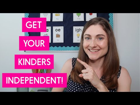 Help Your Kindergarteners Gain Independence!