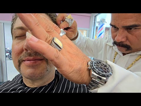 💈$2 BLING BLING BARBER (ASMR) Pattaya, Thailand 🇹🇭