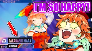 Kiara's Reaction to Winning the Miss Vtuber Award...【Hololive EN】