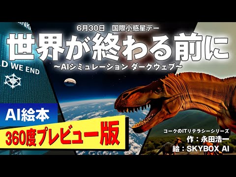 【AI絵本】世界が終わる前に（AIシミュレーション、ダークウェブ）／360度プレビュー版【読み聞かせ】【コークのITリテラシー絵本シリーズ】