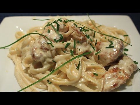 Chicken Fettuccine Alfredo for Two ~ Easy ~ Yum!