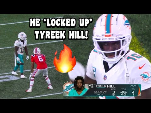 Tyreek Hill ‘LOCKED UP’ Vs Christian Gonzalez 😳🔥 (WR Vs CB) Dolphins vs Patriots 2023 highlights