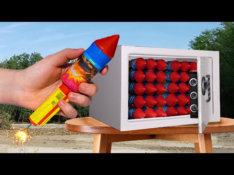 Experiment: Firecrackers vs Safe box