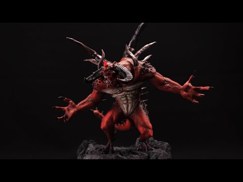 I turned a lump of clay into Diablo, the Lord of Terror