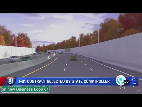 I-81 contract rejected by State Comptroller