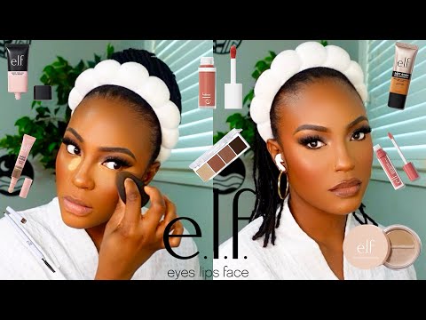 FULL FACE OF ELF COSMETICS || A $3.00 EYESHADOW PALETTE!? 👀 AND MORE!!! AFFORDABLE MAKEUP