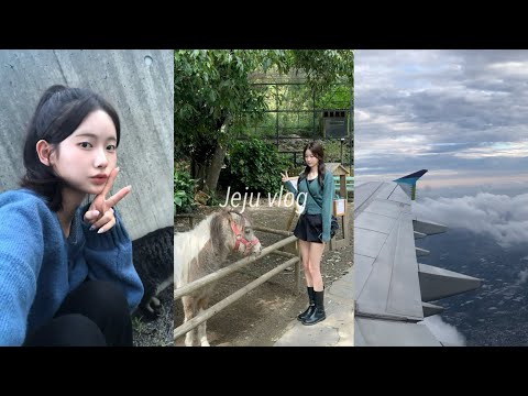 vlog. 고등학생 둘이서 제주 여행!!! 🫡✈️ | 동물이 너무 싫은 나머지 •• | 07년생 브이로그