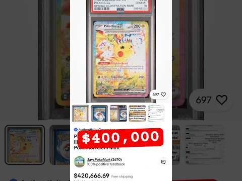 $400K for Pikachu SIR from Surging Sparks #pokemon #pokemoncards