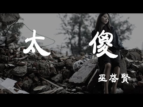 太傻 - 巫啟賢 - 『超高无损音質』【動態歌詞Lyrics】