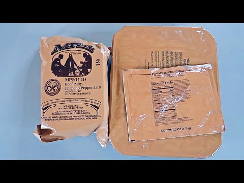 Tasting 2024 US Military MRE (Meal Ready to Eat) Menu NO 19