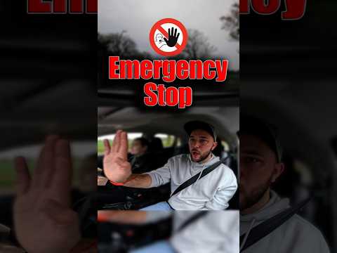 How to do  Emergency Stop ✋️ #drivingtest #drivingtesttips #drivinglessons