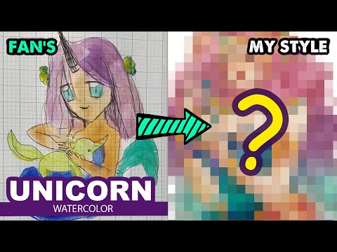 Drawing A Unicorn Queen | #5 Redraw fan’s painting l Tutorial drawing