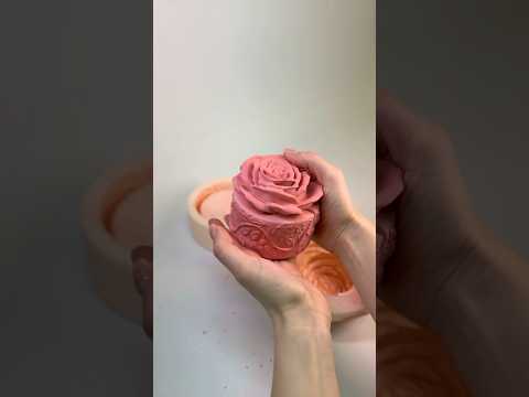 Комплект силіконових форм Троянда кашпо / set of silicone molds Rose vessel and lid #mold #гіпс #diy