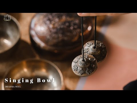 ♫ 乾淨無廣告 ♫ 45分鐘冥想療癒. 純缽音. 舒壓＆正能量 - 45min Pure tone Tibetan Healing Bowls