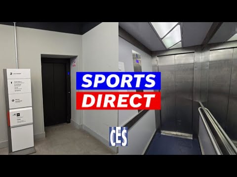 Epic Motor! CES hydraulic lift at Sports Direct - Oxford St in London ENG