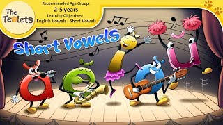 Short Vowel Sounds for Preschoolers I AEIOU I Vowels Song I Super Phonics I Baby Shark I The Teolets