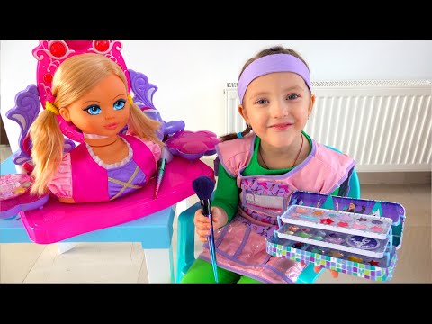 Ksysha plays and learns to use children's makeup Toys and Dress Up for kids | Ksysha Kids TV