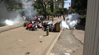 Police fire tear gas at a protest against rising abductions in Kenya | AFP