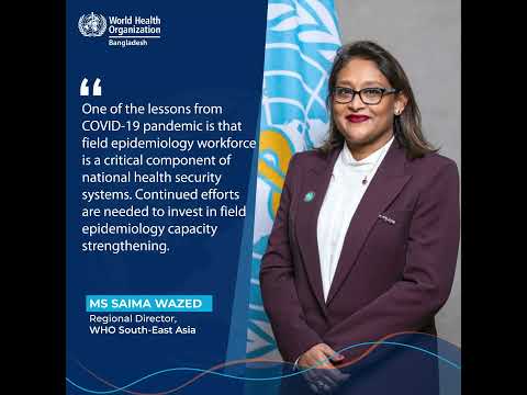 Advancing Health Security: Collaboration and Action with WHO SEARO | Saima Wazed || WHO Bangladesh