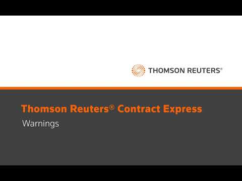 Contract Express - Questionnaire warnings