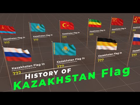 History of Kazakhstan Flag | Evolution of Kazakhstan flag | flags of the world |