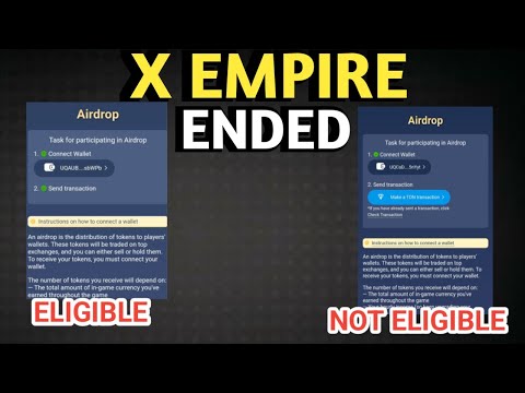 X EMPIRE ENDED ELIGIBLE OR NOT ELIGIBLE