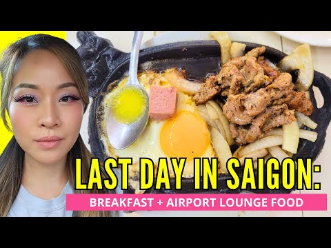 Favorite Vietnamese Breakfast & Airport Lounge experience | ho chi Minh city Vietnam Vlog