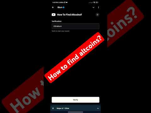 How to find altcoins? Blum YouTube video code | Blum secret code