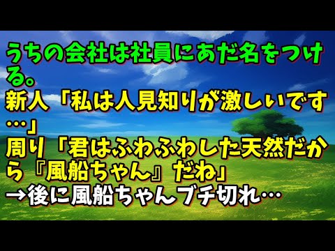 【スカッとひろゆき】うちの会社は社員にあだ名をつける。新人「私は人見知りが激しいです…」周り「君はふわふわした天然だから『風船ちゃん』だね」→後に風船ちゃんブチ切れ…