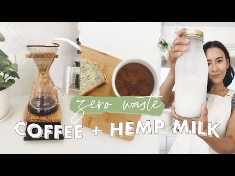 ☕️ How I Make Zero Waste Coffee + Homemade Hemp Milk | #Shorts