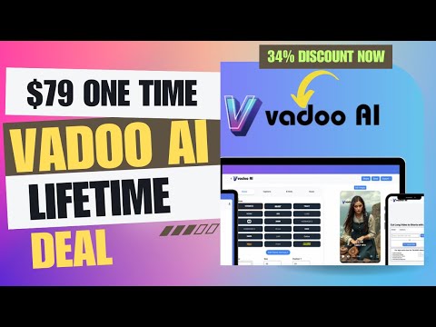 ✅⚡⚡✅ Vadoo AI Lifetime Deal |Podcast to Video in Minutes | $79 Lifetime Deal | 34% Off Now