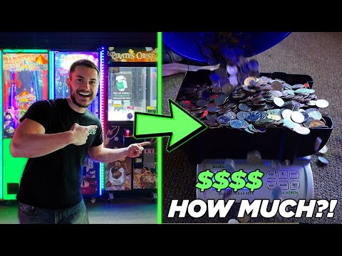 Collecting SO MUCH Money From Our ARCADE!