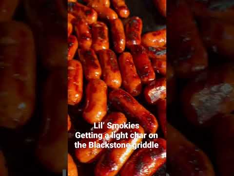 Sizzling Lil’ Smokies on the Blackstone Griddle