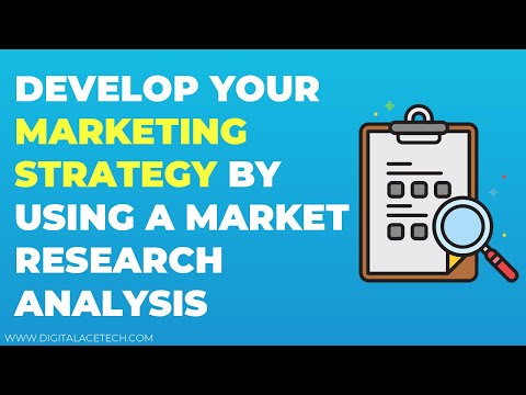 How to develop your marketing strategy by using a market research analysis | Digital Marketing